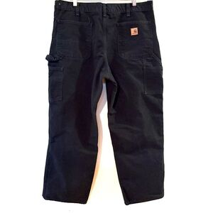 Vintage, Y2K, Carhartt Men's Dunguree, Black Cargo Pants, great condition